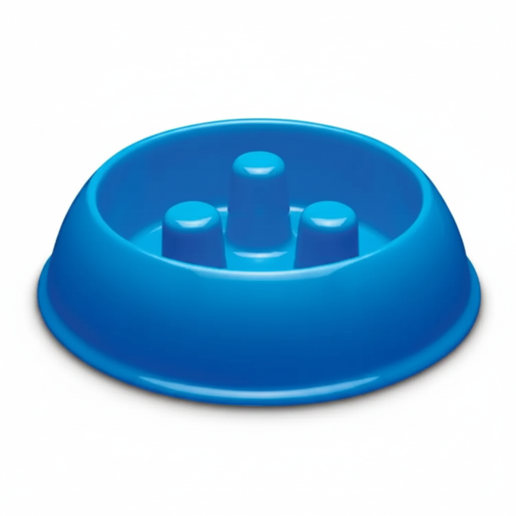 Blauwe slow feeder