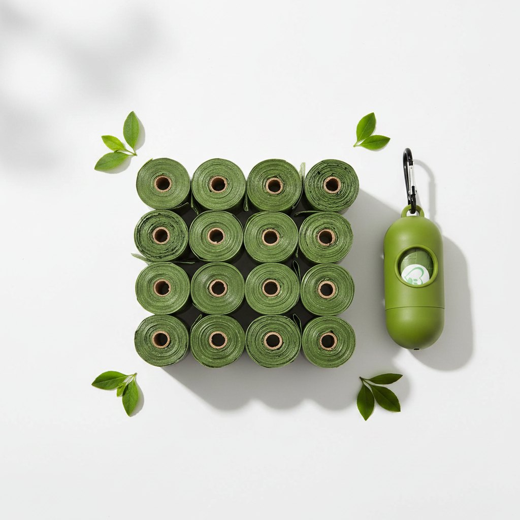 Flat lay poepzakjes eco