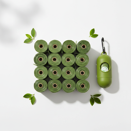 Flat lay poepzakjes eco